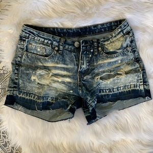 Rue21 Distressed Denim Shorts